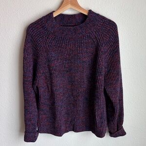 BANANA REPUBLIC Sweater Mock Neck Ribbed Heavyweight XL